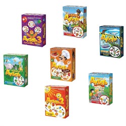 Игра настольная ДУБЛЬ 57 карточек, АССОРТИ 7 сюжетов, НИ, 67899, 112244 - фото 13135233