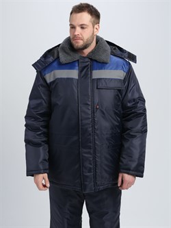 Куртка зимняя для бригадира NEW (тк.Оксфорд), т.синий/васильковый - фото 13333133