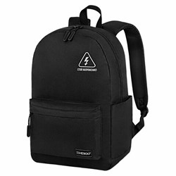 Рюкзак HEIKKI ENERGETIC (ХЕЙКИ) универсальный, эргономичный, "Danger", черный, 43х30х16 см, 272534 - фото 13530266