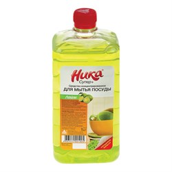 Средство для мытья посуды 1 л, НИКА "Супер Плюс", лайм, концентрат - фото 13552759
