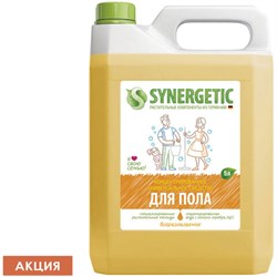 Средство для мытья пола и поверхностей 5 л SYNERGETIC, c дезинфицирующим эффектом, биоразлагаемое, 101500 - фото 13552921