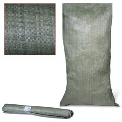 Мешки полипропиленовые до 50 кг, комплект 10 шт., 105х55 см, вес 52 г, вторичное сырье, зеленые, 601140 - фото 13555618