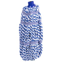 Насадка МОП для швабры самоотжимной скручивающейся 601471, микрофибра, 32 см, двуцветная, LAIMA, 601491 - фото 13555644