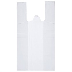 Пакеты "майка", КОМПЛЕКТ 100 шт., 30х16х55 см, ПНД, 15 мкм - фото 13559937