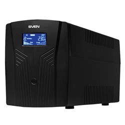 Источник бесперебойного питания SVEN Pro 1500, 1500VA (900W), 3 евророзетки, 2 розетки RJ45, SV-013875 - фото 13562538