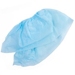 Бахилы из спанбонда низкие КОМПЛЕКТ 80 штук (40 пар), 25 г/м2 ГЕКСА, голубые - фото 13563397