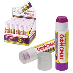 Клей-карандаш ОФИСМАГ 15 г, обесцвечивающийся после высыхания, 225963 - фото 13563895