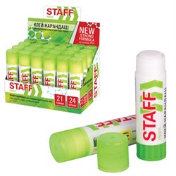 Клей-карандаш УСИЛЕННЫЙ STAFF Profit, 21 г, PVP-основа, 228662 - фото 13564066