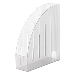 Лоток вертикальный для бумаг BRAUBERG "Energy" (241х85х300 мм), эргономичная форма, прозрачный, 231555 - фото 13564195