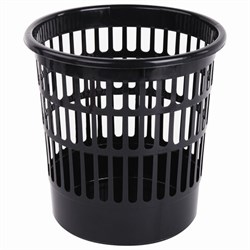 Корзина для бумаг STAFF "Basic" сетчатая, 9,5 л, черная, 237915 - фото 13564389