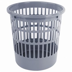 Корзина для бумаг STAFF "Basic" сетчатая, 9,5 л, серая, 237916 - фото 13564390