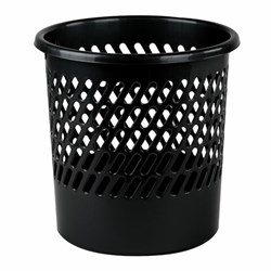Корзина для бумаг STAFF "Basic" сетчатая, 10 л, черная, 237917 - фото 13564391