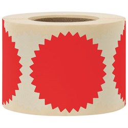 Этикетка самоклеящаяся для опечатывания документов ЗВЕЗДОЧКА красная, 52 мм, 500 шт., BRAUBERG, 111742 - фото 13565393