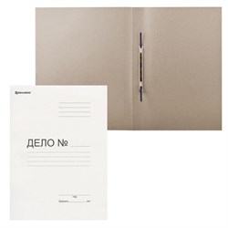 Скоросшиватель картонный мелованный BRAUBERG, гарантированная плотность 440 г/м2, до 200 листов, 128987 - фото 13569123