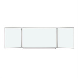 Доска магнитно-маркерная 3-х элементная 100х150/300 см, 5 рабочих поверхностей, белая, BRAUBERG, 231708 - фото 13583237