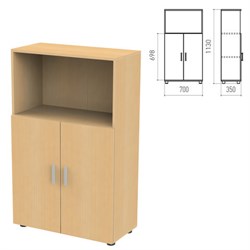 Шкаф полузакрытый "Канц", 700х350х1130 мм, цвет бук невский (КОМПЛЕКТ) - фото 13583818