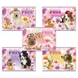 Альбом для рисования, А4, 24 листа, скоба, обложка картон, HATBER, 205х290 мм, "Любимцы", 004051, 24А4В - фото 13587973