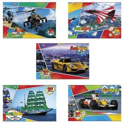 Альбом для рисования, А4, 20 листов, скоба, обложка офсет, HATBER ECO, 205х290 мм, "Для мальчиков", 042583, 20А4C - фото 13588008