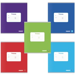 Тетрадь 18 л., ПИФАГОР, линия, офсет №2 ЭКОНОМ, обложка картон 170 г/м2, ОДНОТОННАЯ, 104550 - фото 13588019