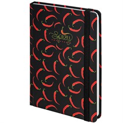 Ежедневник недатированный с резинкой А5 (145х203 мм), BRAUBERG, твердый, 128 л., "Pattern", 114560 - фото 13588946