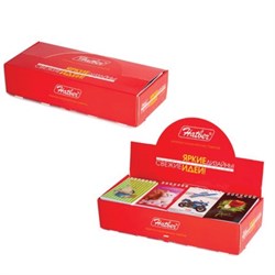 Блокнот МАЛЫЙ ФОРМАТ А7 65х100 мм, 40 л., гребень, картон, клетка, дисплей, HATBER, Ассорти, 031285, 40Б7B1гр - фото 13589268