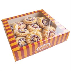 Печенье бисквитное СЕМЕЙКА ОЗБИ, с вишней в белой глазури, 400 г, картонная коробка, 1354 - фото 13591715