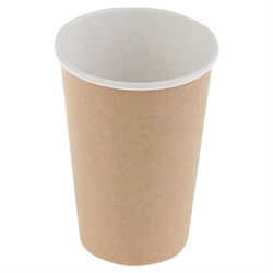 Стакан одноразовый бумажный 300/425 мл, D 90 мм, КОМПЛЕКТ 50 шт., однослойный, Craft 2.0, холодное/горячее, СКАНДИПАКК, -2202, 77111200-2202 - фото 13598957