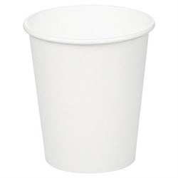 Стакан одноразовый бумажный 200/276 мл, D 80 мм, КОМПЛЕКТ 50 шт., однослойный, белый, холодное/горячее, СКАНДИПАКК, -0000, 771S70900-0000 - фото 13598958