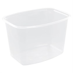 Одноразовый контейнер 750 мл, КОМПЛЕКТ 100 шт., БЕЗ КРЫШКИ, 138х102 мм, прозрачные, ПП, ЮПЛАСТ, ЮУПМ3316 - фото 13598976