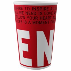 Стакан одноразовый бумажный 300/379 мл, D 90 мм, КОМПЛЕКТ 100 шт., однослойный, холодное/горячее, Enjoy new, СКАНДИПАКК, -5133 - фото 13599050