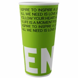 Стакан одноразовый бумажный 500/666 мл, D 90 мм, КОМПЛЕКТ 50 шт., однослойный, холодное/горячее, Enjoy new, СКАНДИПАКК, -5135 - фото 13599051