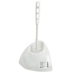 Ершик для унитаза с подставкой, угловой, "Блеск", белый мрамор, IDEA, М 5012 - фото 13599641