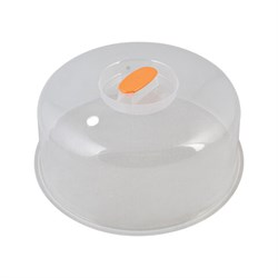 Крышка для микроволновых печей СВЧ, диаметр 23,5 см, высокая, прозрачная, 12х23,5х23,5 см, 432280000 - фото 13601786