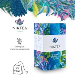 Чай NIKTEA "Английский завтрак" черный, 25 пакетиков в конвертах по 2 г, TALTHA-DP0082 - фото 13607924