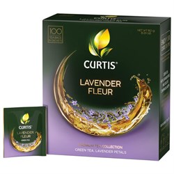 Чай CURTIS "Lavender Fleur" зеленый c лавандой, лепестками роз, 100 пакетиков в конвертах по 1,7 г, 102560 - фото 13607969
