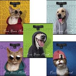 Тетрадь А5 48 л., ПЗБМ, скоба, клетка, конгрев, TWIN-лак, "Свобода мысли" (5 видов), 27575 - фото 13625067