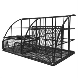 Органайзер для косметики и мелочей металлический 5 секций, MONTE VITA (МОНТЕ ВИТА), 140х220х127 мм, чёрный, 272478 - фото 13643713