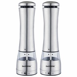 Набор мельниц для соли и специй электрические с подсветкой, 2 шт., PM-4, DASWERK (ДАСВЕРК), 456622 - фото 13644301