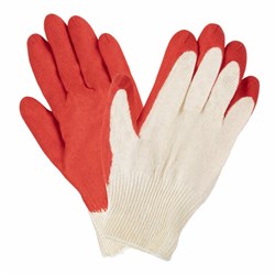 Перчатки хлопчатобумажные износостойкие ОДИНАРНЫЙ облив, 13 класс, КОМПЛЕКТ 100 ПАР, LAIMA ЛЮКС, 608672 - фото 13645239