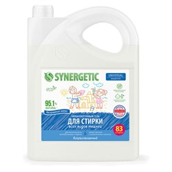 Гель для стирки концентрированный биоразлагаемый, 5 л, SYNERGETIC UNIVERSAL "Бескрайний океан", 109838 - фото 13645403