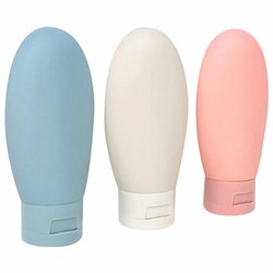 Дорожный набор флаконов в косметичке с наклейками, 3х60 мл, 3 цвета, DASWERK (ДАСВЕРК), 609297 - фото 13652346