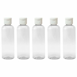 Дорожный набор флаконов в косметичке с наклейками, 5х100 мл, цвет белый, DASWERK (ДАСВЕРК), 609305 - фото 13652354