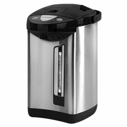 Термопот SONNEN TP-50, 5 л, 900 Вт, 1 температурный режим, 3 режима подачи воды, сталь, белый/серебро, 456711 - фото 13666226