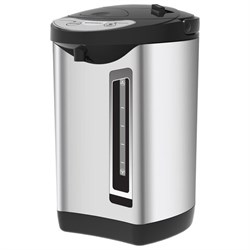 Термопот SONNEN TP-60, 6 л, 900 Вт, 1 температурный режим, 3 режима подачи воды, сталь, черный/серебро, 456713 - фото 13666228