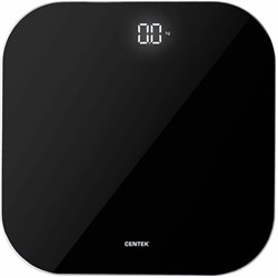 Весы напольные CENTEK CT-2440, электронные, вес до 180 кг, квадрат, стекло, черные - фото 13681256