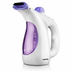 Отпариватель ручной CENTEK CT-2380, 800 Вт, пар 15 г/мин, резервуар 0,33 л, 1 режим, белый - фото 13681262