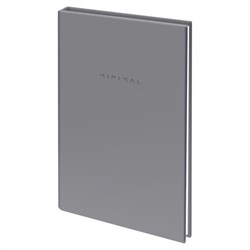 Блокнот БОЛЬШОЙ ФОРМАТ 200х290 мм, А4, 80 л., твердый, клетка, BRAUBERG "Minimal", серый, 116433 - фото 13686857