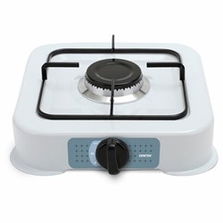 Настольная газовая плита CENTEK CT-1520, 1 конфорка, сменная форсунка (баллон/магистраль), белая - фото 13687026