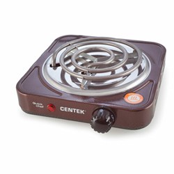 Настольная электрическая плита CENTEK CT-1508, 1000 Вт, 1 конфорка, 5 режимов нагрева, коричневая, CT-1508 Siberia - фото 13687033