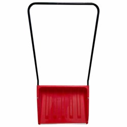 Лопата снеговая СКРЕПЕР 70х47см пластиковый КРАСНЫЙ, алюминиевая планка, рукоятка 110см, СУПЕРПРОЧНЫЙ, первичное сырье, ГРАНДМАСТЕР, 700341 - фото 13687162